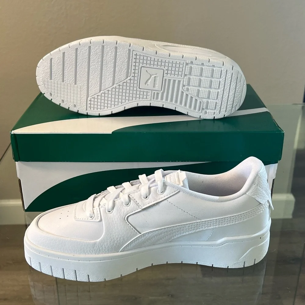 #NWT #PUMA Cali Dream Lth (Womans) 2022 White on White! Size US: 10 - Picture 4 of 10